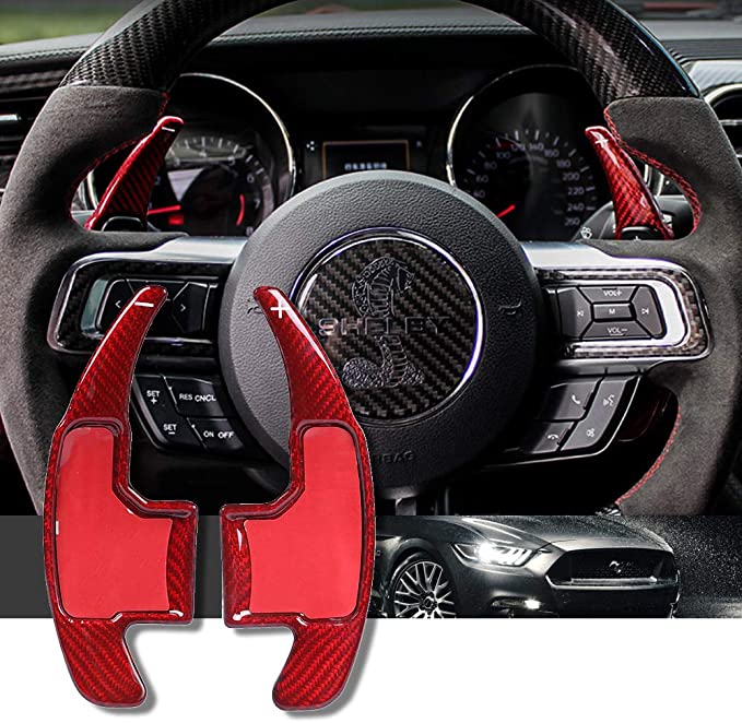 Mustang 2015-22 Carbon Fibre Auto Shifter Extensions