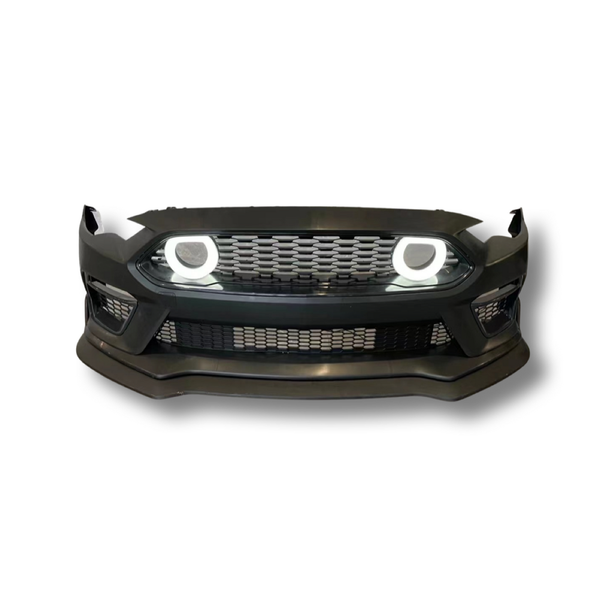 Mustang Mach 1 Style Front Bumper With Grille Lights 2018+ FN
