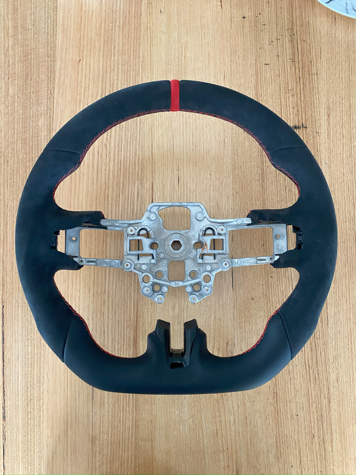 Mustang 2018-2023 Custom Alcantara Steering Wheel GT350 GT500 Style