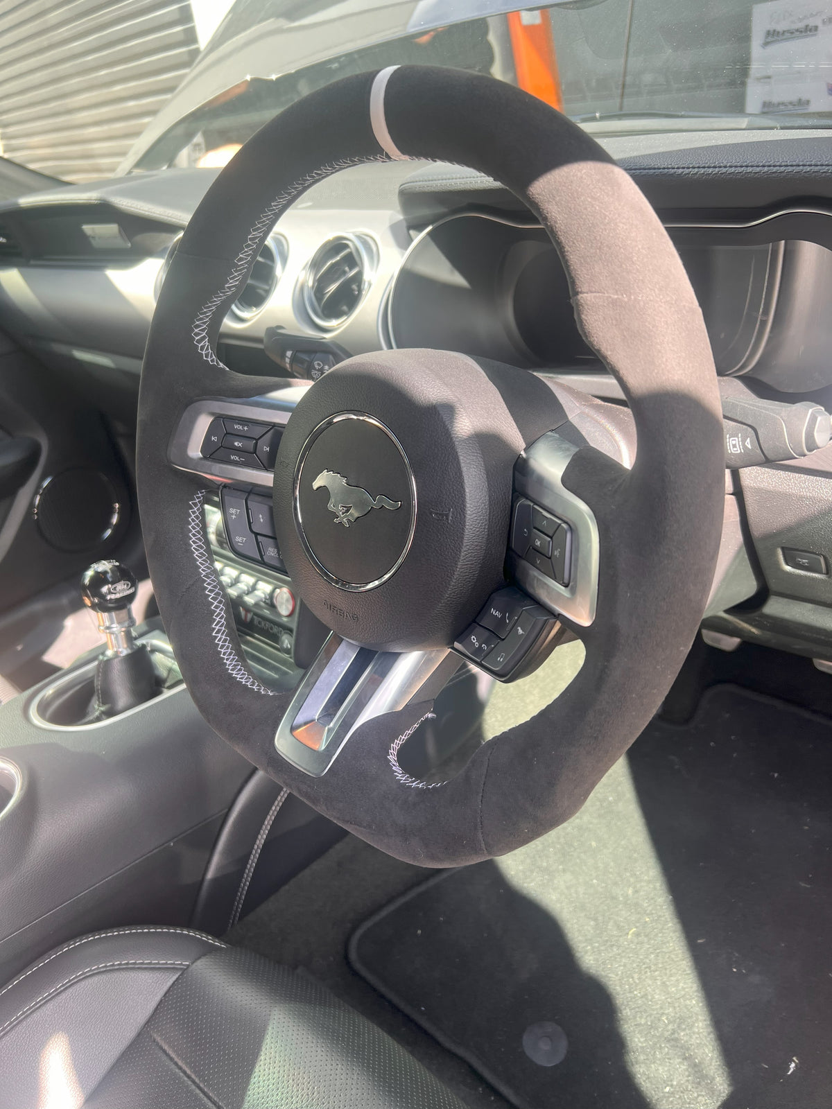 Mustang 2018-2023 Custom Alcantara Steering Wheel