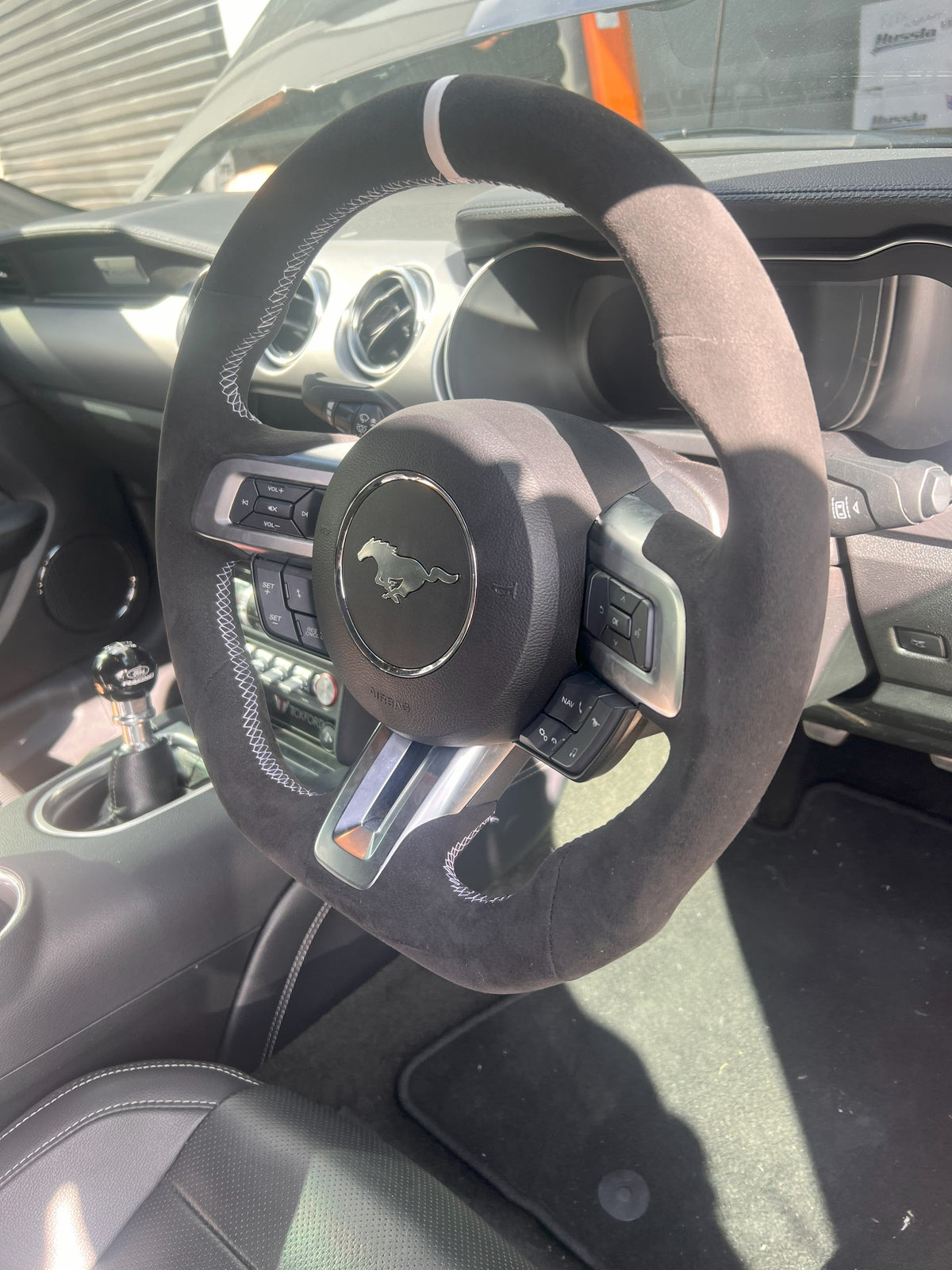 Mustang 2015-2017 Custom Alcantara Steering Wheel