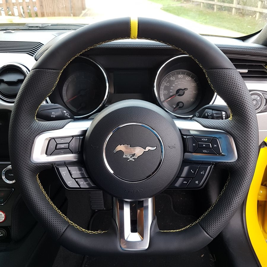 Mustang 2015-2017 Custom Leather Steering Wheel