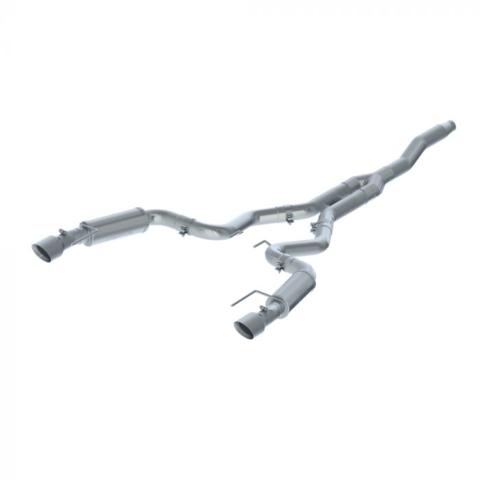 MBRP Cat-Back Exhaust System Race 3&quot; Stainless Steel XP Series Without Active Exhaust Fastback EcoBoost 2015-2021