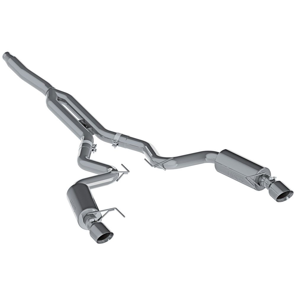 MBRP Cat-Back Exhaust System Street 3&quot; Stainless Steel XP Series Without Active Exhaust Fastback EcoBoost 2015-2021